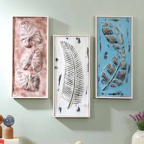 Metal Wall Art Design Multi Coloured Wood Wall Accent