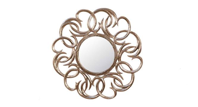Catherine Wall Mirror (Silver, Round Mirror Shape, Simple Configuration) by Urban Ladder - Front View Design 1 - 383329