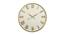 Clyde Wall Clock (Gold & White) by Urban Ladder - Front View Design 1 - 383343