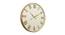 Clyde Wall Clock (Gold & White) by Urban Ladder - Cross View Design 1 - 383362
