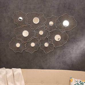 Metal Wall Art Design Gold & Silver Glass Wall Accent