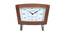 Joan Wall Clock (White & Brown) by Urban Ladder - Front View Design 1 - 383442