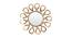 Russell Wall Mirror (Gold, Round Mirror Shape, Simple Configuration) by Urban Ladder - Front View Design 1 - 383530