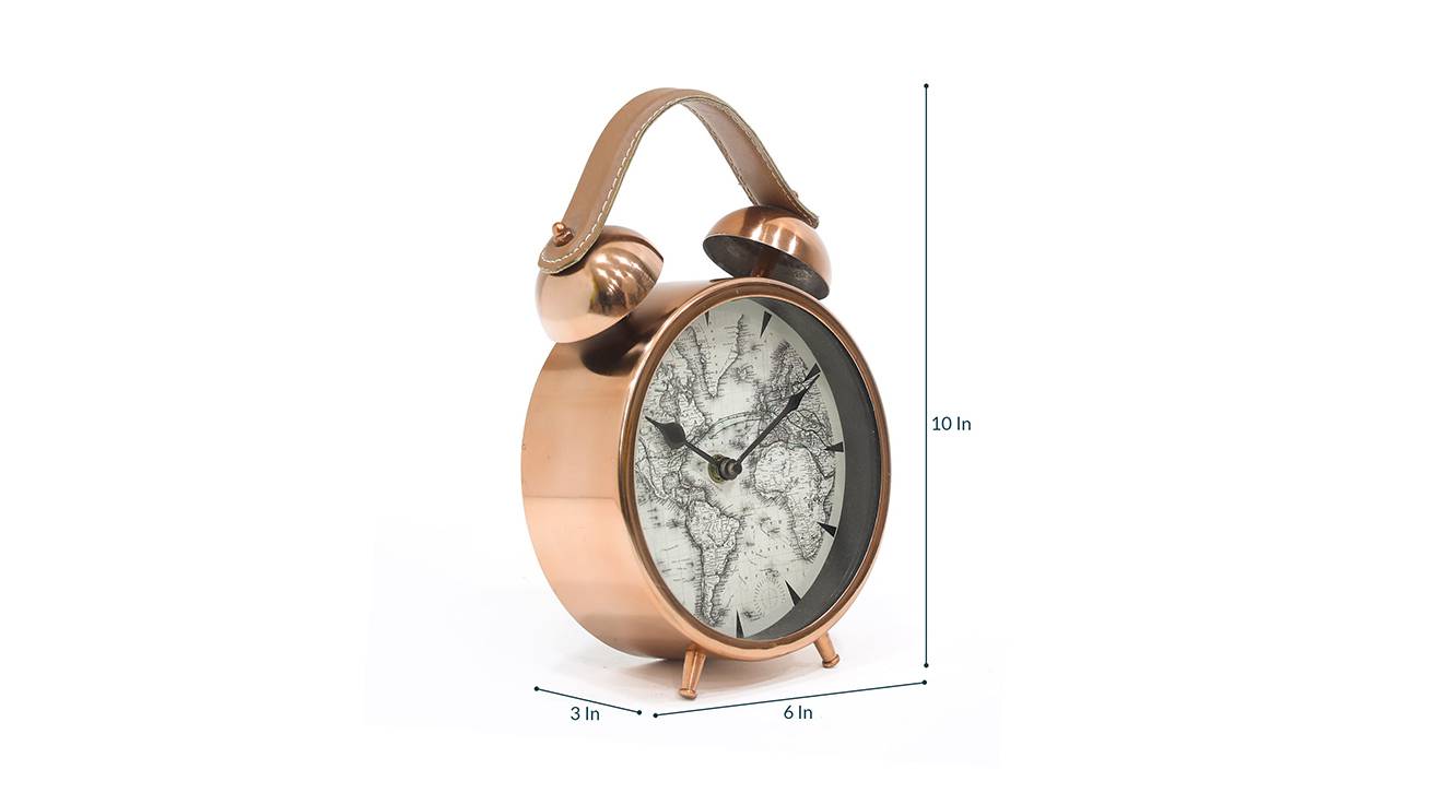 Neil wall clock  copper antique 6