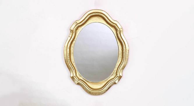Warren Wall Mirror (Gold, Round Mirror Shape, Simple Configuration) by Urban Ladder - Front View Design 1 - 383607
