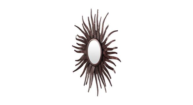 Willa Wall Mirror (Round Mirror Shape, Simple Configuration, Antique Copper) by Urban Ladder - Cross View Design 1 - 383613