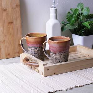 Cups Mugs Design Atohi Mugs (Brown, Set Of 2 Set)