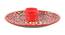 Elan Platter with Attached Bowl (Red) by Urban Ladder - Front View Design 1 - 383702