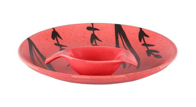 Elan Platter with Attached Bowl (Black) by Urban Ladder - Design 1 Side View - 383711