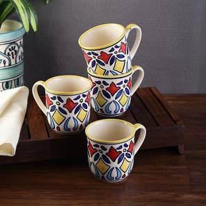 Vareesha Design Hamilton Mugs Set of 4 (Multi Colour)