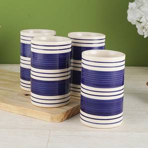 Vareesha Design Jarrah Glasses Set of 4 (Blue)