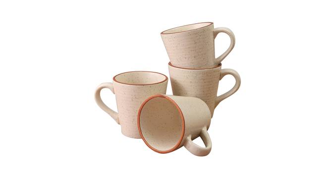 Leaf Mugs Set of 4 (White) by Urban Ladder - Front View Design 1 - 383763