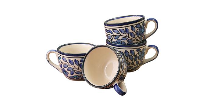 Linden Cups Set of 4 (Blue) by Urban Ladder - Front View Design 1 - 383837