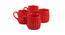 Nyssa Mugs Set of 4 (Red) by Urban Ladder - Front View Design 1 - 383849