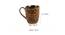 Olea Mugs Set of 4 (Brown) by Urban Ladder - Design 1 Dimension - 383901