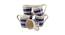 Phyllon Mugs Set of 6 (Blue) by Urban Ladder - Front View Design 1 - 383915