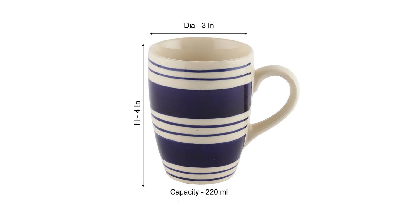 Perry mugs set of 6 blue 6