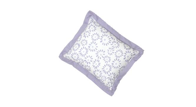 The Pretty Puffballs Pillow & Cushion (Purple & White) by Urban Ladder - Design 1 Half View - 384064