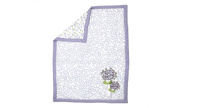Pretty Puffballs Quilt (Purple, Kids Size) by Urban Ladder - Front View Design 1 - 384098