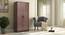 Hilton 2 Door Wardrobe (Without Mirror, Without Drawer Configuration, Spiced Acacia Finish, With Lock, 5.95 Feet Height) by Urban Ladder - Full View Design 1 - 384104