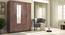 Hilton 4 Door Wardrobe (2 Drawer Configuration, With Mirror, Spiced Acacia Finish, With Lock) by Urban Ladder - Full View Design 1 - 384114