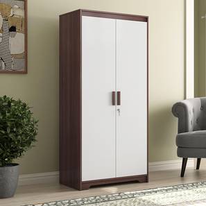 Wardrobes Design Miller 2 Door Wardrobe (Two-Tone Finish, Without Mirror, Without Drawer Configuration, With Lock, 5.95 Feet Height)