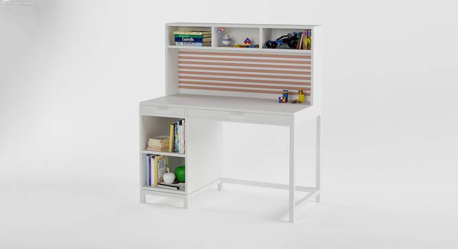 Old Timer Study Table (White, Matte Finish) by Urban Ladder - Front View Design 1 - 384248