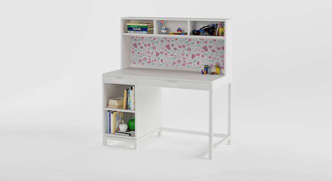 Old Timer Study Table (Pink, Matte Finish) by Urban Ladder - Front View Design 1 - 384249