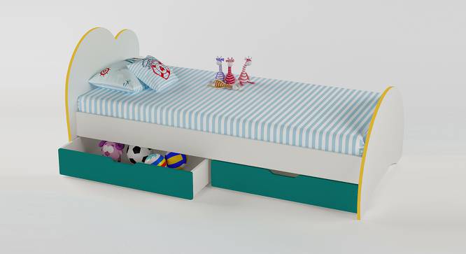 Cloud Tails Storage Bed (Matte Finish) by Urban Ladder - Front View Design 1 - 384280