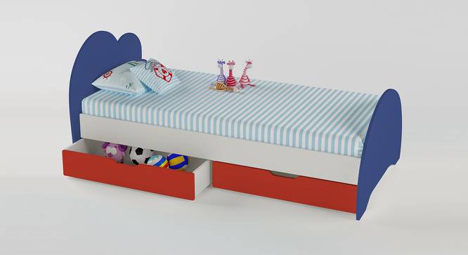 Cloud Tails Storage Bed (Electric Blue, Matte Finish) by Urban Ladder - Front View Design 1 - 384286