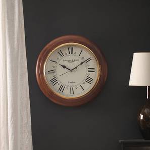 Zahab Design Mia Wall Clock (Brown)