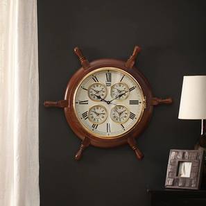 Zahab Design Amelia Wall Clock (Brown)