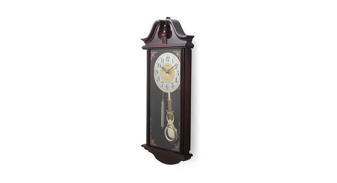 Mila Wall Clock (Brown) by Urban Ladder - Front View Design 1 - 384329