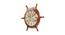 Amelia Wall Clock (Brown) by Urban Ladder - Front View Design 1 - 384338