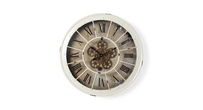 Ayame Wall Clock (White) by Urban Ladder - Front View Design 1 - 384341