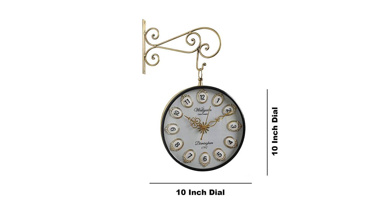 Gold Metal Wall Clock Urban Ladder