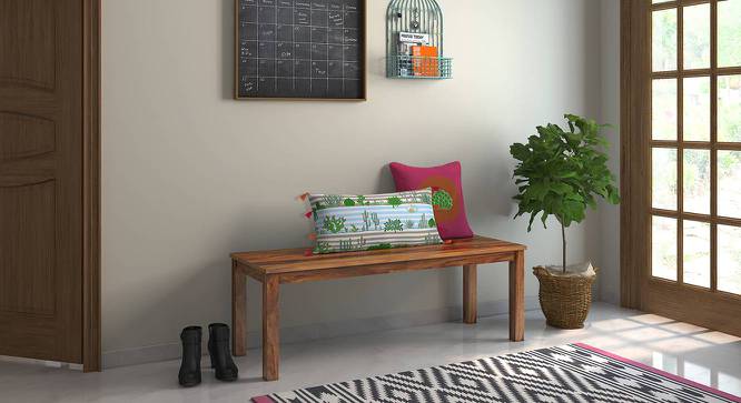 Capra Bench (Teak Finish) by Urban Ladder - Full View Design 1 - 