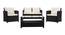 Aspen Patio Set (Black, smooth Finish) by Urban Ladder - Cross View Design 1 - 384894