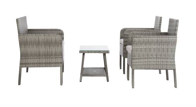 Harmony Patio Set (Grey, smooth Finish) by Urban Ladder - Front View Design 1 - 384900