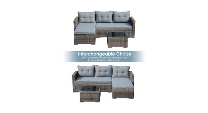 Lana Patio Set (Grey, smooth Finish) by Urban Ladder - Cross View Design 1 - 384932