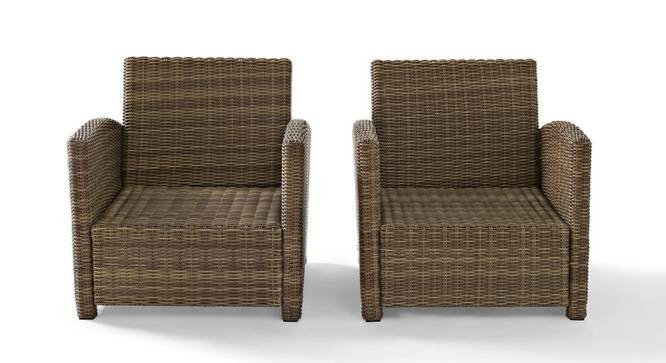 Linden Patio Set (smooth Finish, German Abbuca Wood) by Urban Ladder - Front View Design 1 - 384944