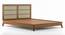 Fujiwara Bed (King Bed Size, Amber Walnut Finish) by Urban Ladder - Cross View Design 1 - 384973