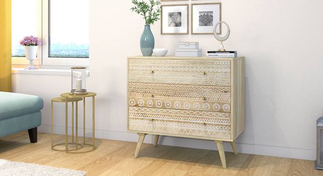 Ivara Chest of Drawer (Natural Finish) by Urban Ladder - Full View Design 1 - 384977