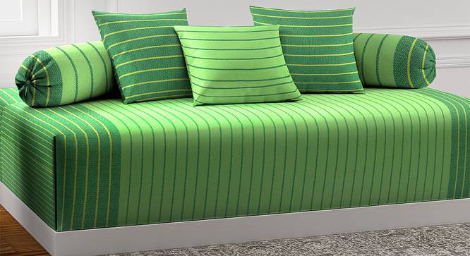 Geoffrey Diwan Set (Green) by Urban Ladder - Front View Design 1 - 385024