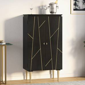 Bar Unit And Cabinet Design Dante Solid Wood Bar Cabinet in Finish