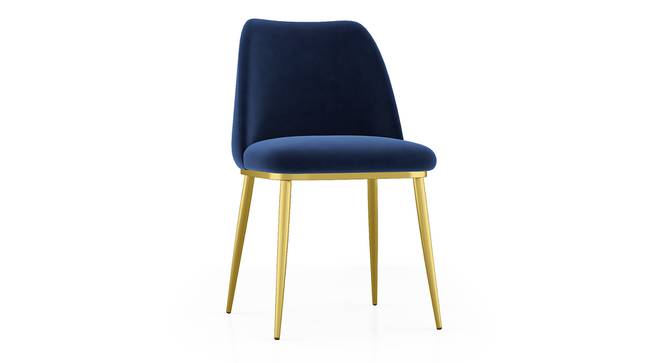 Olivia Accent Chair (Antique Brass Finish, Blue Velvet) by Urban Ladder - Cross View Design 1 - 385387