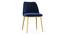 Olivia Accent Chair (Antique Brass Finish, Blue Velvet) by Urban Ladder - Cross View Design 1 - 385387