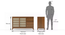 Fujiwara Wide Sideboard (Amber Walnut Finish) by Urban Ladder - Dimension Design 1 - 385410