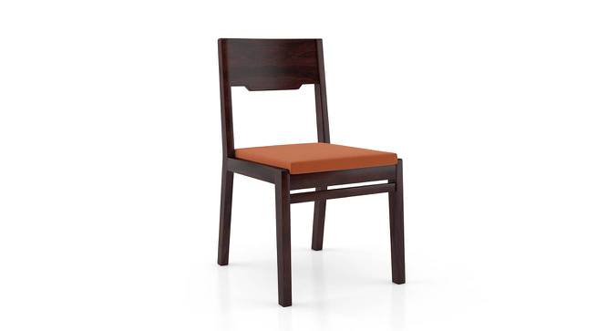 Kerry Dining Chairs - Set Of 2 (Mahogany Finish, Burnt Orange) by Urban Ladder - Cross View Design 1 - 