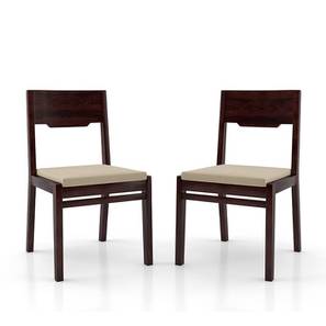 Dining Set Design Kerry Solid Wood Dining Chair set of 2 in Mahogany Finish